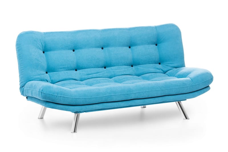 Bäddsoffa Mallie 3-sits - Turkos - Möbler - Soffa - Bäddsoffa - 3 sits bäddsoffa