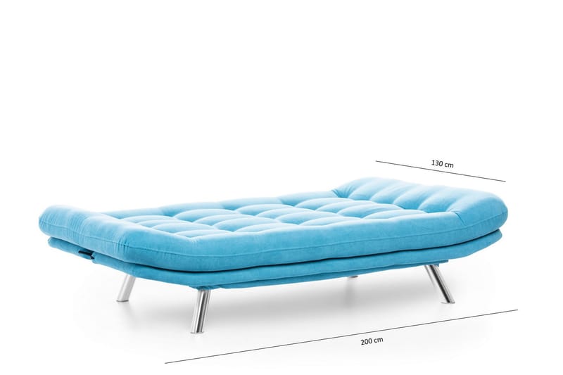 Bäddsoffa Mallie 3-sits - Turkos - Möbler - Soffa - Bäddsoffa - 3 sits bäddsoffa