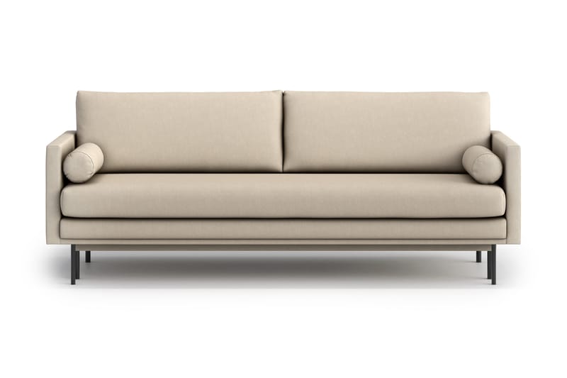 Bäddsoffa Nauro 3-sits - Beige - 3 sits bäddsoffa