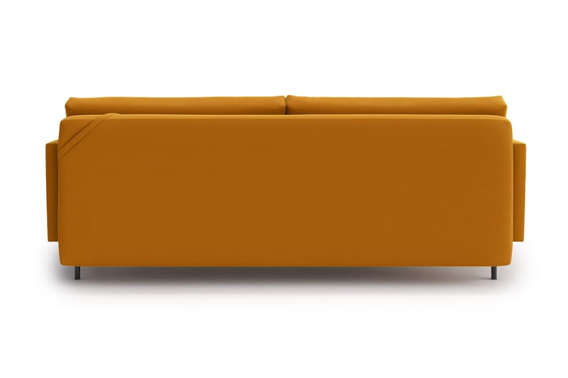 Bäddsoffa Nauro 3-sits - Gul - Möbler - Soffa - Bäddsoffa - 3 sits bäddsoffa