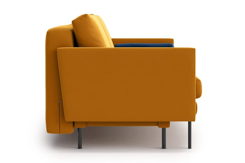 Bäddsoffa Nauro 3-sits - Gul - Möbler - Soffa - Bäddsoffa - 3 sits bäddsoffa
