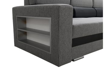 Bäddsoffa Nemo 236x92x88 cm - Grå - Möbler - Soffa - Bäddsoffa - 3 sits bäddsoffa