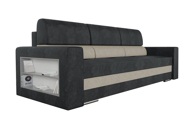 Bäddsoffa Nemo 236x92x88 cm - Grå - Möbler - Soffa - Bäddsoffa - 3 sits bäddsoffa
