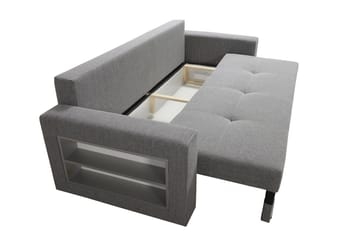 Bäddsoffa Nemo 236x92x88 cm - Grå - Möbler - Soffa - Bäddsoffa - 3 sits bäddsoffa