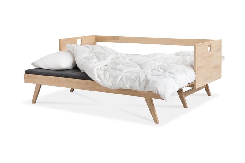 Bäddsoffa Notte Ram 200 cm Björk - Kiteen Huonekalut - Möbler - Soffa - Bäddsoffa - 3 sits bäddsoffa