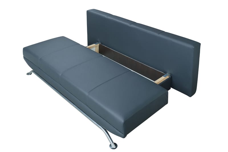 Bäddsoffa Olier 200x100x85 cm - Svart - Möbler - Soffa - Bäddsoffa - 3 sits bäddsoffa