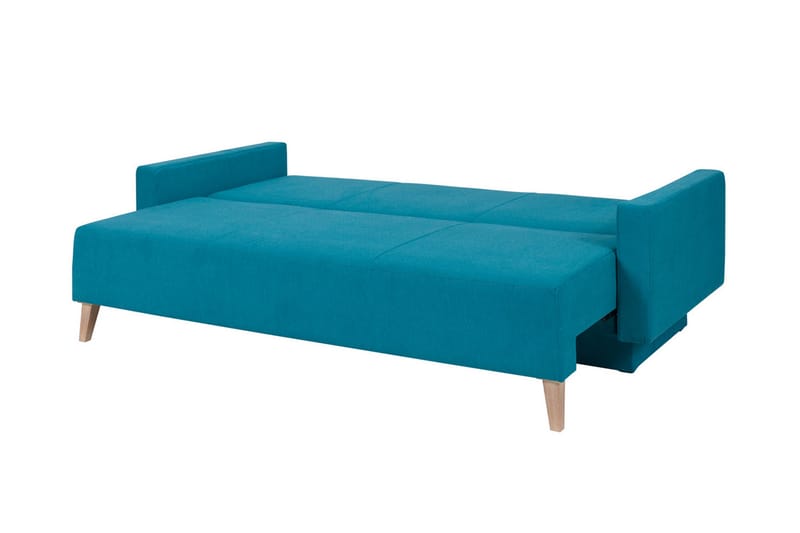 Bäddsoffa Oviedo 215x95x86 cm - Brun - 3 sits bäddsoffa