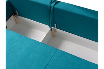 Bäddsoffa Oviedo 215x95x86 cm - lila/grå - Möbler - Soffa - Bäddsoffa - 3 sits bäddsoffa