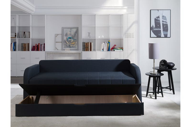 Bäddsoffa Rafal 208x76x75 cm - Brun - Möbler - Soffa - Bäddsoffa - 3 sits bäddsoffa