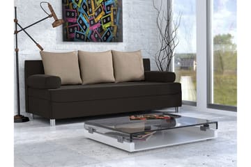 Bäddsoffa Rejmyre 192x80x80 cm - Svart - Möbler - Soffa - Bäddsoffa - 3 sits bäddsoffa