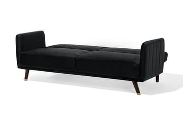 Bäddsoffa Senja 200 cm - Svart - Möbler - Soffa - Bäddsoffa - 3 sits bäddsoffa