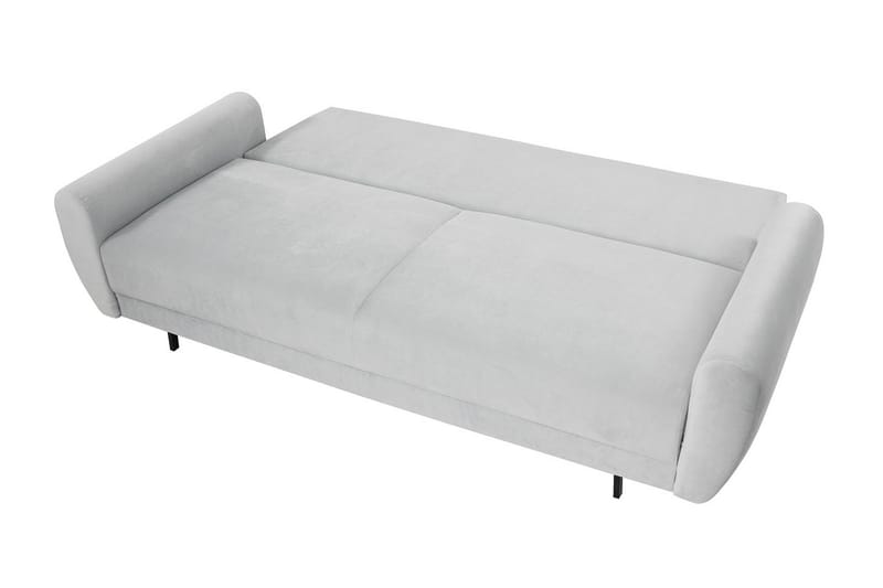 Bäddsoffa Silvia 226x98x95 cm - Blå - Sammetssoffa - 3 sits bäddsoffa