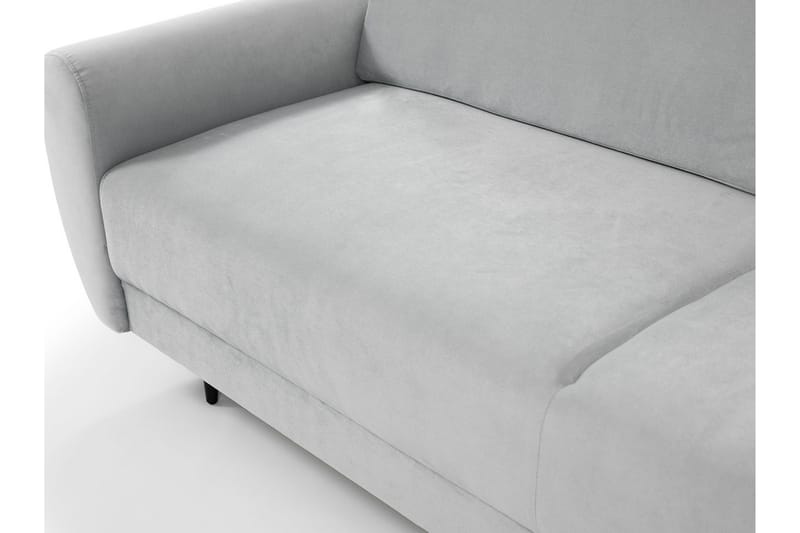 Bäddsoffa Silvia 226x98x95 cm - Blå - Sammetssoffa - 3 sits bäddsoffa