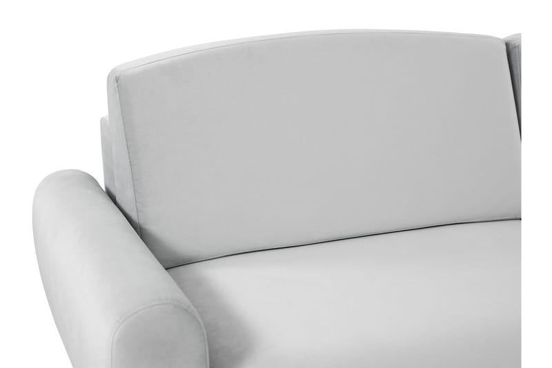 Bäddsoffa Silvia 226x98x95 cm - Röd - Sammetssoffa - 3 sits bäddsoffa