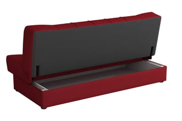 Bäddsoffa Sonia 194x90x88 cm - Brun - Möbler - Soffa - Bäddsoffa - 3 sits bäddsoffa