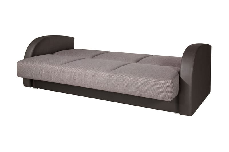Bäddsoffa Square 222x90x88 cm - Brun/Grå - Möbler - Soffa - Bäddsoffa - 3 sits bäddsoffa