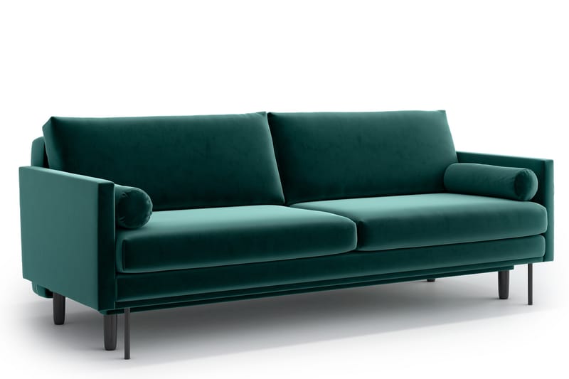 Bäddsoffa Stewen 3-sits - Grön - Möbler - Soffa - Bäddsoffa - 3 sits bäddsoffa