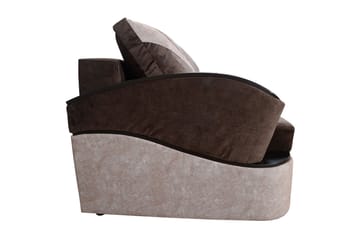 Bäddsoffa Turbo 200x96x90 cm - Brun/Grå - Möbler - Soffa - Bäddsoffa - 3 sits bäddsoffa