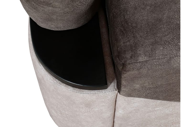 Bäddsoffa Turbo 200x96x90 cm - Brun/Grå - Möbler - Soffa - Bäddsoffa - 3 sits bäddsoffa