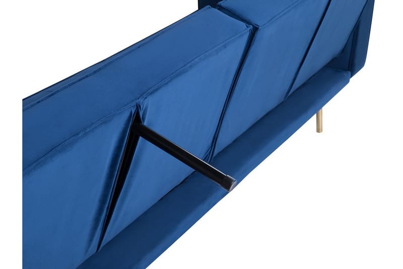 Bäddsoffa Visnes 218 cm - Blå - Möbler - Soffa - Bäddsoffa - 3 sits bäddsoffa