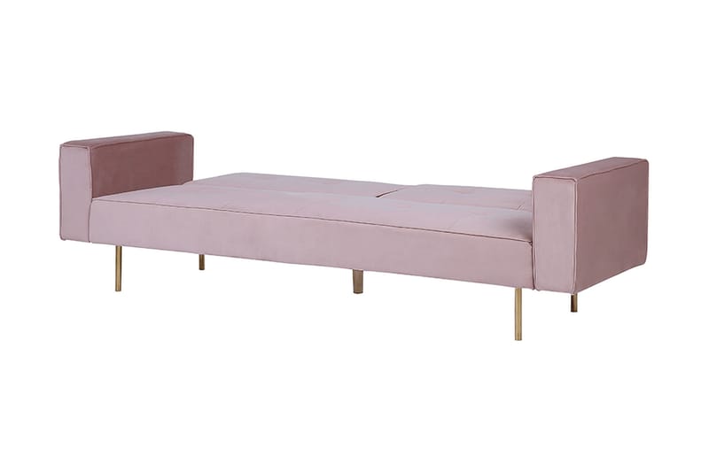 Bäddsoffa Visnes 218 cm - Rosa - Möbler - Soffa - Bäddsoffa - 3 sits bäddsoffa