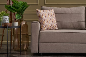 Bäddsoffa Windwhistle 3-sits 185x150 - Cream - Möbler - Soffa - Bäddsoffa - 3 sits bäddsoffa