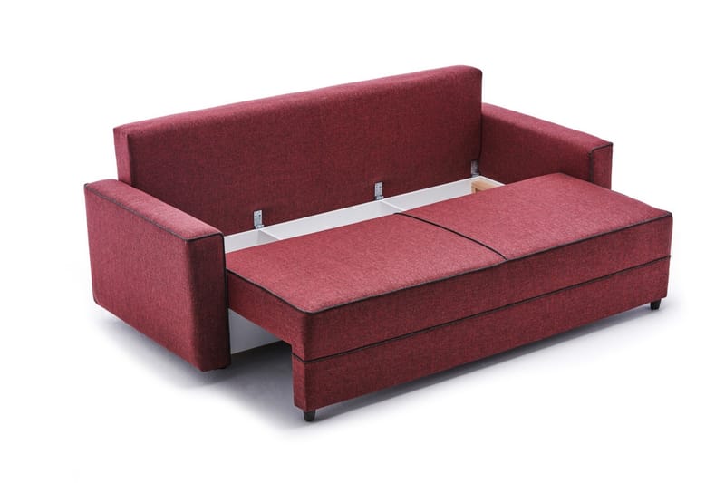 Bäddsoffa Windwhistle 3-sits 185x150 - Röd - Möbler - Soffa - Bäddsoffa - 3 sits bäddsoffa