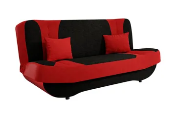 Bäddsoffa Pinto - Röd - Möbler - Soffa - Bäddsoffa - 3 sits bäddsoffa