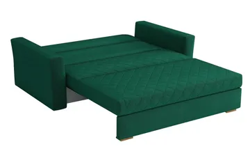Bensbyn 3-sits Bäddsoffa 132x196 cm Bäddbar Rutmönstrad i Tyg - Svart - Möbler - Soffa - Bäddsoffa - 3 sits bäddsoffa