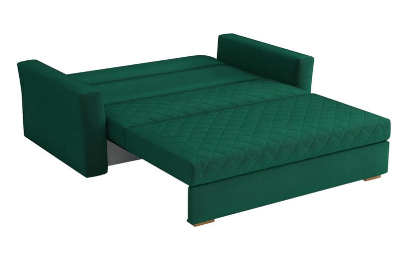 Bensbyn 3-sits Bäddsoffa 132x196 cm Bäddbar Rutmönstrad i Tyg - Svart - Möbler - Soffa - Bäddsoffa - 3 sits bäddsoffa