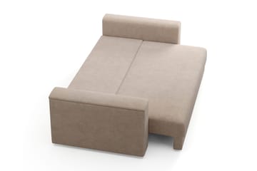 Bergen Djup 3-sits Bäddsoffa med förvaring - Beige - Möbler - Soffa - Bäddsoffa - 3 sits bäddsoffa