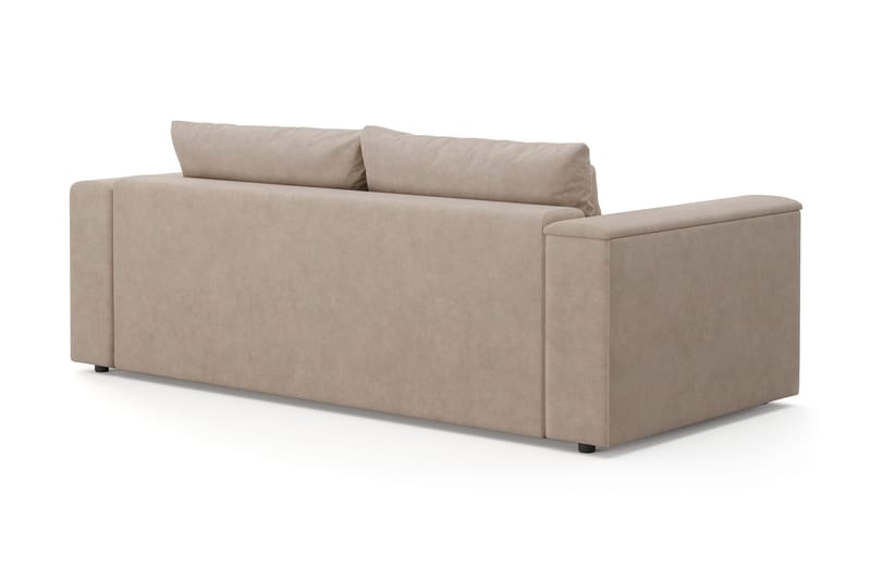 Bergen Djup 3-sits Bäddsoffa med förvaring - Beige - Möbler - Soffa - Bäddsoffa - 3 sits bäddsoffa