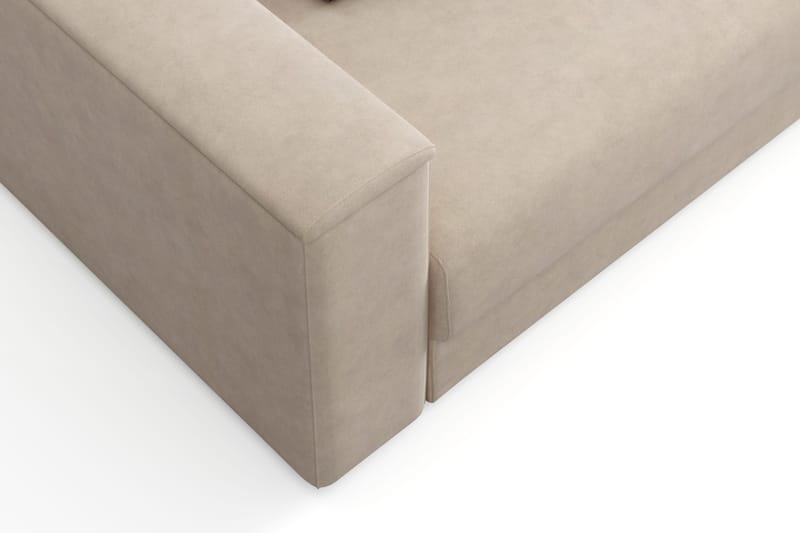 Bergen Djup 3-sits Bäddsoffa med förvaring - Beige - Möbler - Soffa - Bäddsoffa - 3 sits bäddsoffa