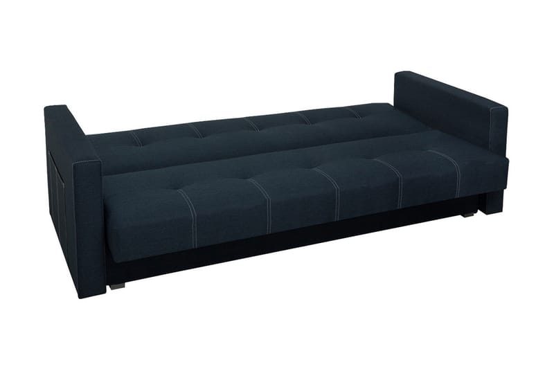 Bona Bäddsoffa 214x89x88 cm - Svart/Blå - Möbler - Soffa - Bäddsoffa - 3 sits bäddsoffa