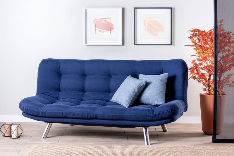 Breana Bäddsoffa 3-sits - Marinblå - Möbler - Soffa - Bäddsoffa - 3 sits bäddsoffa