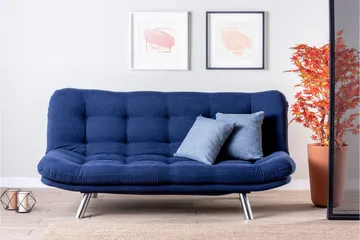 Breana Bäddsoffa 3-sits - Marinblå - Möbler - Soffa - Bäddsoffa - 3 sits bäddsoffa