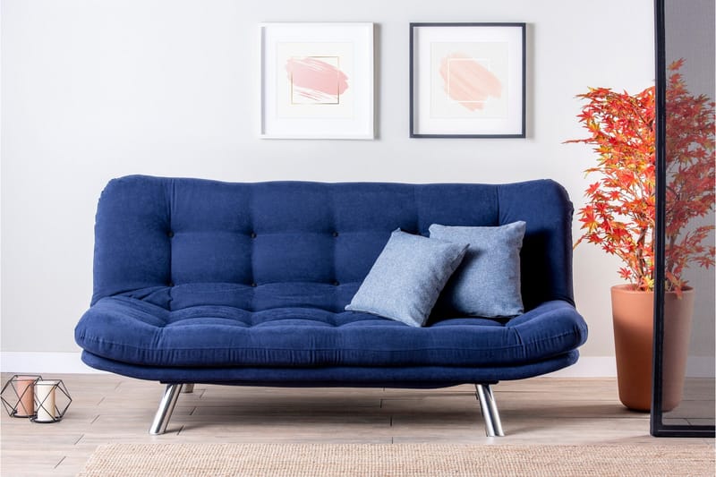 Breana Bäddsoffa 3-sits - Marinblå - Möbler - Soffa - Bäddsoffa - 3 sits bäddsoffa