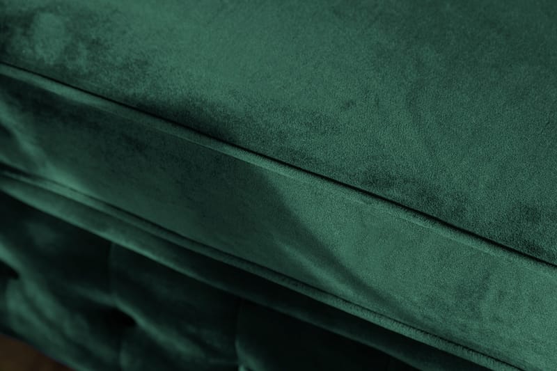 Chesterfield Lyx 3-sits Framåtbäddad bäddsoffa i sammet - Mörkgrön / Grön - Möbler - Soffa - Bäddsoffa - 3 sits bäddsoffa