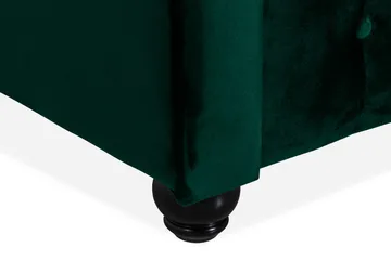 Chesterfield Lyx 3-sits Framåtbäddad bäddsoffa i sammet - Mörkgrön / Grön - Möbler - Soffa - Bäddsoffa - 3 sits bäddsoffa
