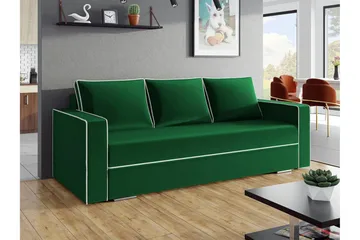 Clarina 3-sits Bäddsoffa NO_BRAND Green - Möbler - Soffa - Bäddsoffa - 3 sits bäddsoffa