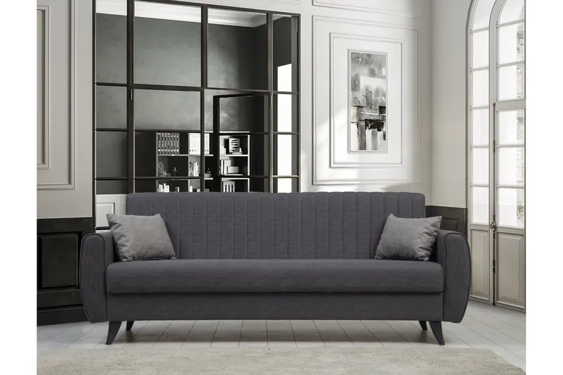 Dalima Bäddsoffa 3-sits - Mörkgrå - Möbler - Soffa - Bäddsoffa - 3 sits bäddsoffa