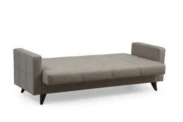 Darcia 3-sits Längsbäddad Bäddsoffa 75x183 cm med Förvaring i Tyg - Beige - Möbler - Soffa - Bäddsoffa - 3 sits bäddsoffa