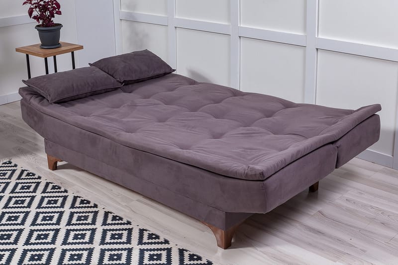 Defiglio 3-sits Bäddsoffa - Grå - Möbler - Soffa - Bäddsoffa - 3 sits bäddsoffa