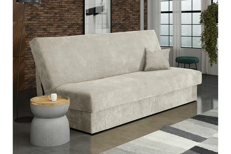 Denegal 3-sits Bäddsoffa NO_BRAND Beige/Light beige - Möbler - Soffa - Bäddsoffa - 3 sits bäddsoffa