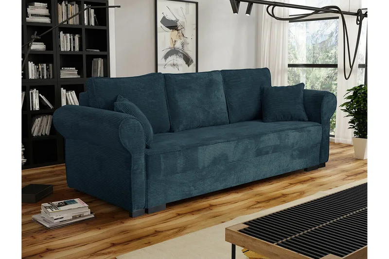 Denegal 3-sits Bäddsoffa NO_BRAND Dark blue - Möbler - Soffa - Bäddsoffa - 3 sits bäddsoffa