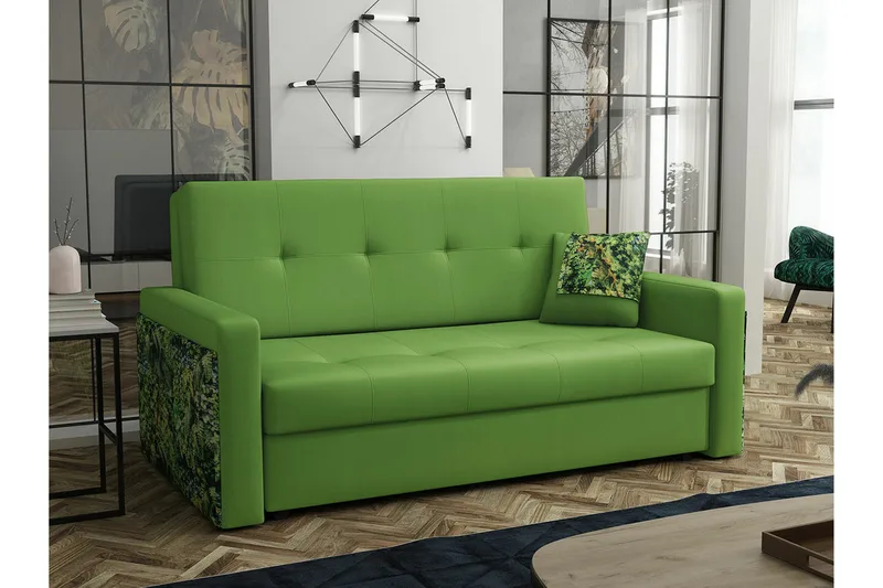 Denegal 3-sits Bäddsoffa NO_BRAND Green - Möbler - Soffa - Bäddsoffa - 3 sits bäddsoffa