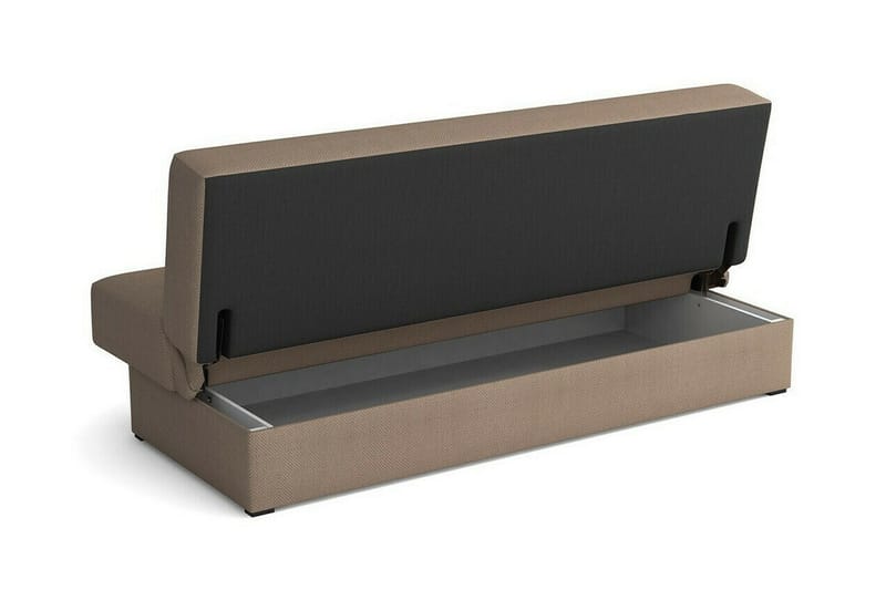 Denegal liten 3-sits Bäddsoffa Längsbäddad i Manchester - Beige/Ljusbeige - Möbler - Soffa - Bäddsoffa - 3 sits bäddsoffa