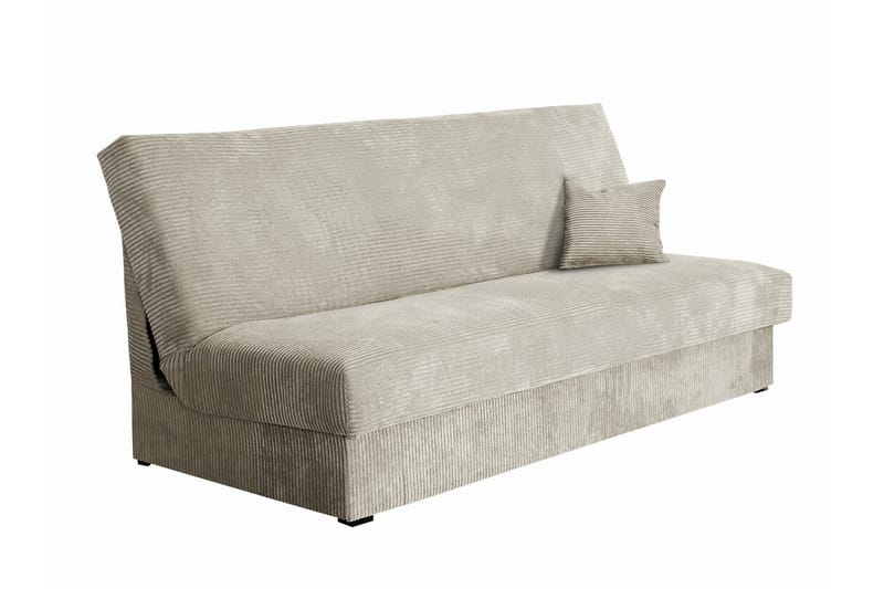 Denegal liten 3-sits Bäddsoffa Längsbäddad i Manchester, Beige/Ljusbeige