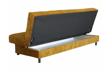 Denegal liten 3-sits Bäddsoffa Längsbäddad i Manchester - Gul - Möbler - Soffa - Bäddsoffa - 3 sits bäddsoffa