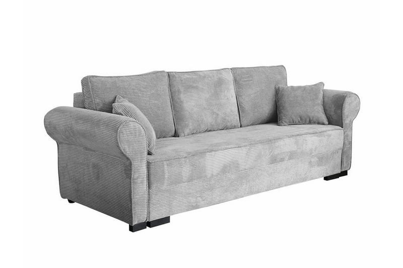 Denegal liten 3-sits Bäddsoffa Längsbäddad i Manchester, Ljusgrå/Mörkgrå